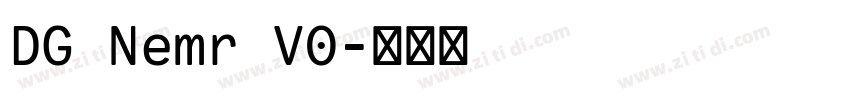 DG Nemr V0字体转换